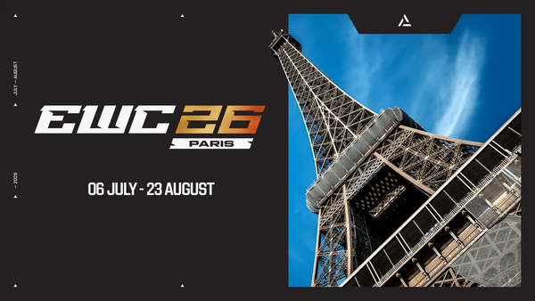 EWC graphic for Paris, France relocation announcement. Image by Esports World Cup.