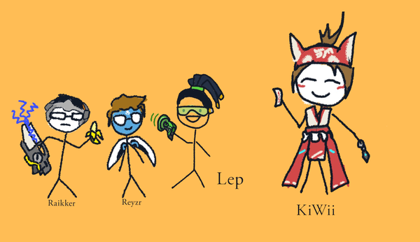 Disguised graphics of the three departing players and KiWii - image by Disguised